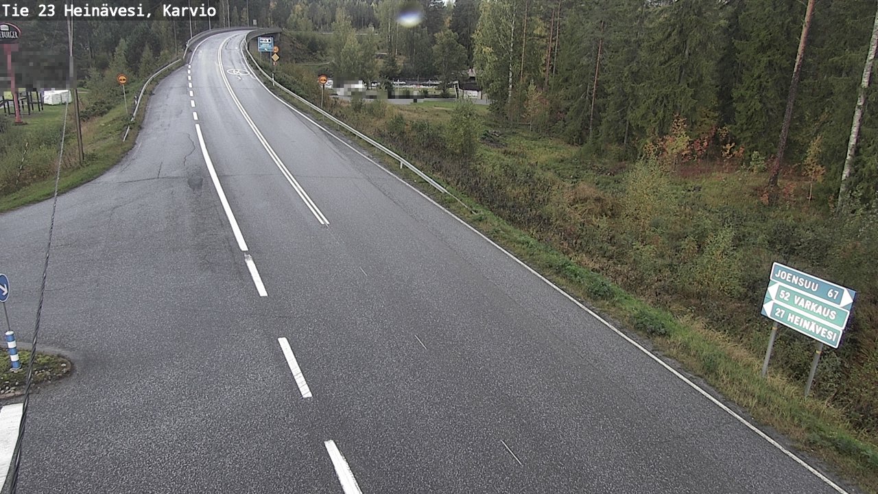 Weather Camera Image Väg 23 Heinävesi, Karvio, Heinävesi, Pohjois-Karjala