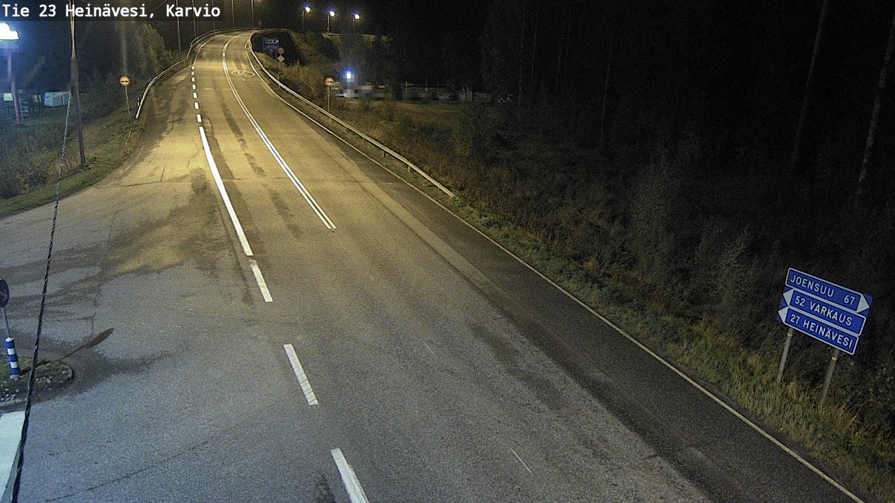 Weather Camera Image Väg 23 Heinävesi, Karvio, Heinävesi, Pohjois-Karjala