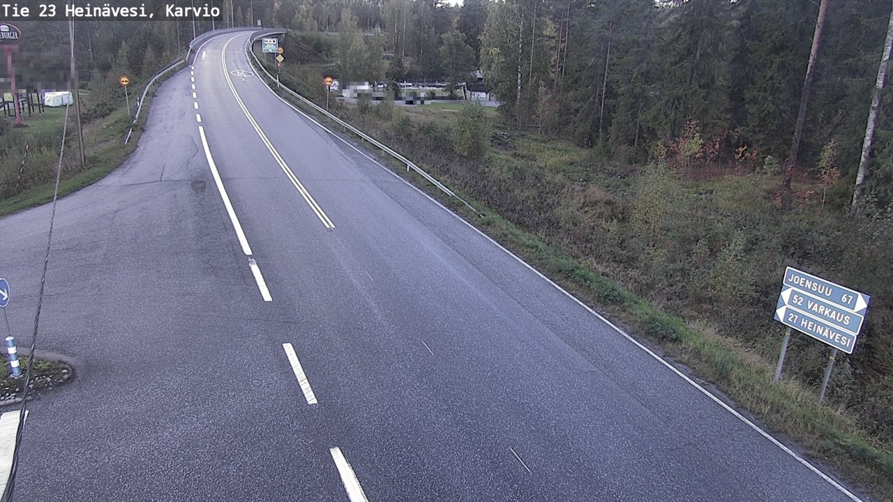 Weather Camera Image Väg 23 Heinävesi, Karvio, Heinävesi, Pohjois-Karjala