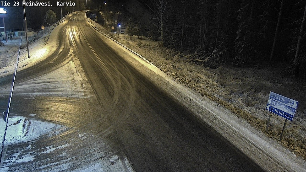 Weather Camera Image Väg 23 Heinävesi, Karvio, Heinävesi, Pohjois-Karjala