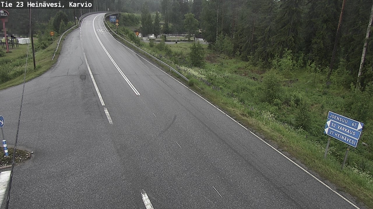 Weather Camera Image Väg 23 Heinävesi, Karvio, Heinävesi, Pohjois-Karjala