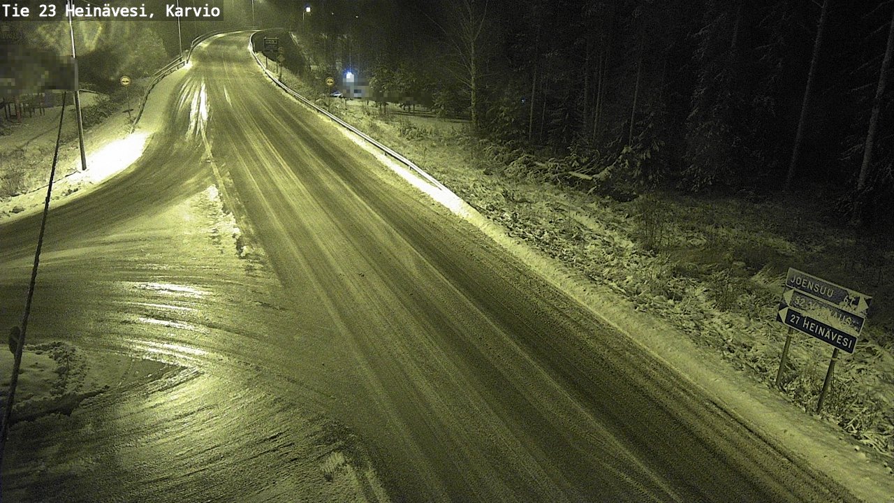 Weather Camera Image Väg 23 Heinävesi, Karvio, Heinävesi, Pohjois-Karjala