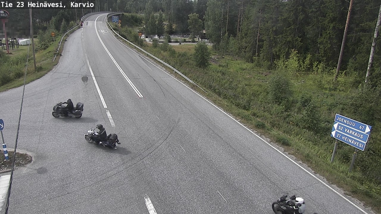 Weather Camera Image Väg 23 Heinävesi, Karvio, Heinävesi, Pohjois-Karjala