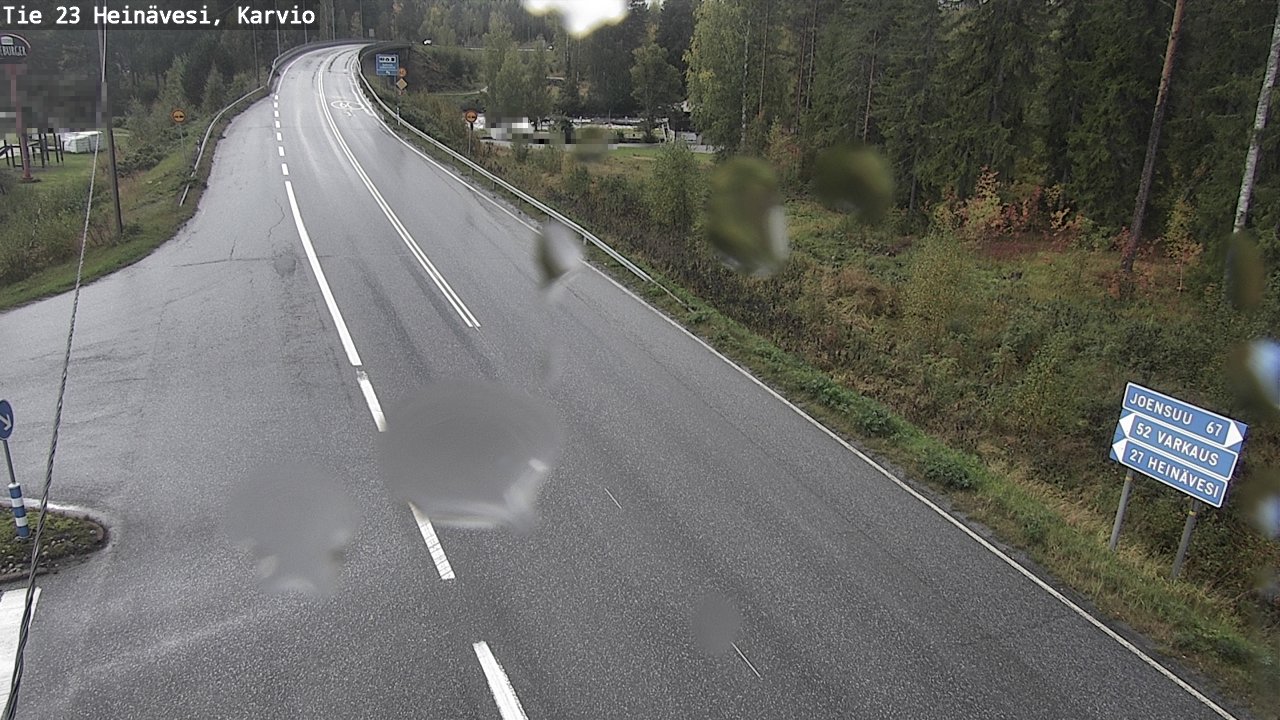 Weather Camera Image Väg 23 Heinävesi, Karvio, Heinävesi, Pohjois-Karjala