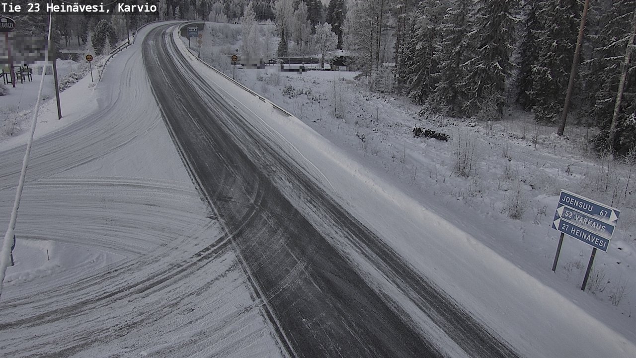 Kelikamerat Kuva Tie 23 Heinävesi, Karvio, Heinävesi, Pohjois-Karjala