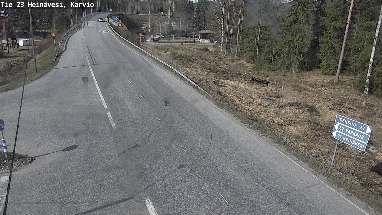 Weather Camera Image Road 23 Heinävesi, Karvio, Heinävesi, Pohjois-Karjala