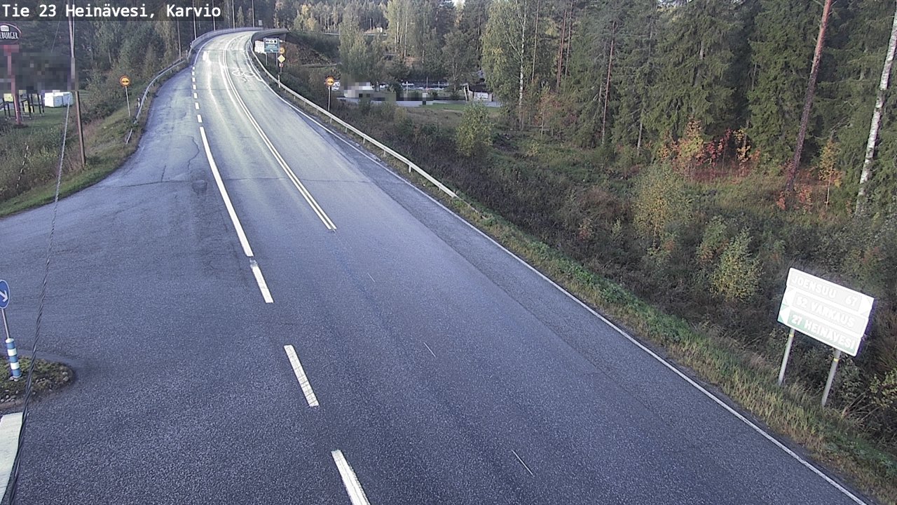 Weather Camera Image Väg 23 Heinävesi, Karvio, Heinävesi, Pohjois-Karjala