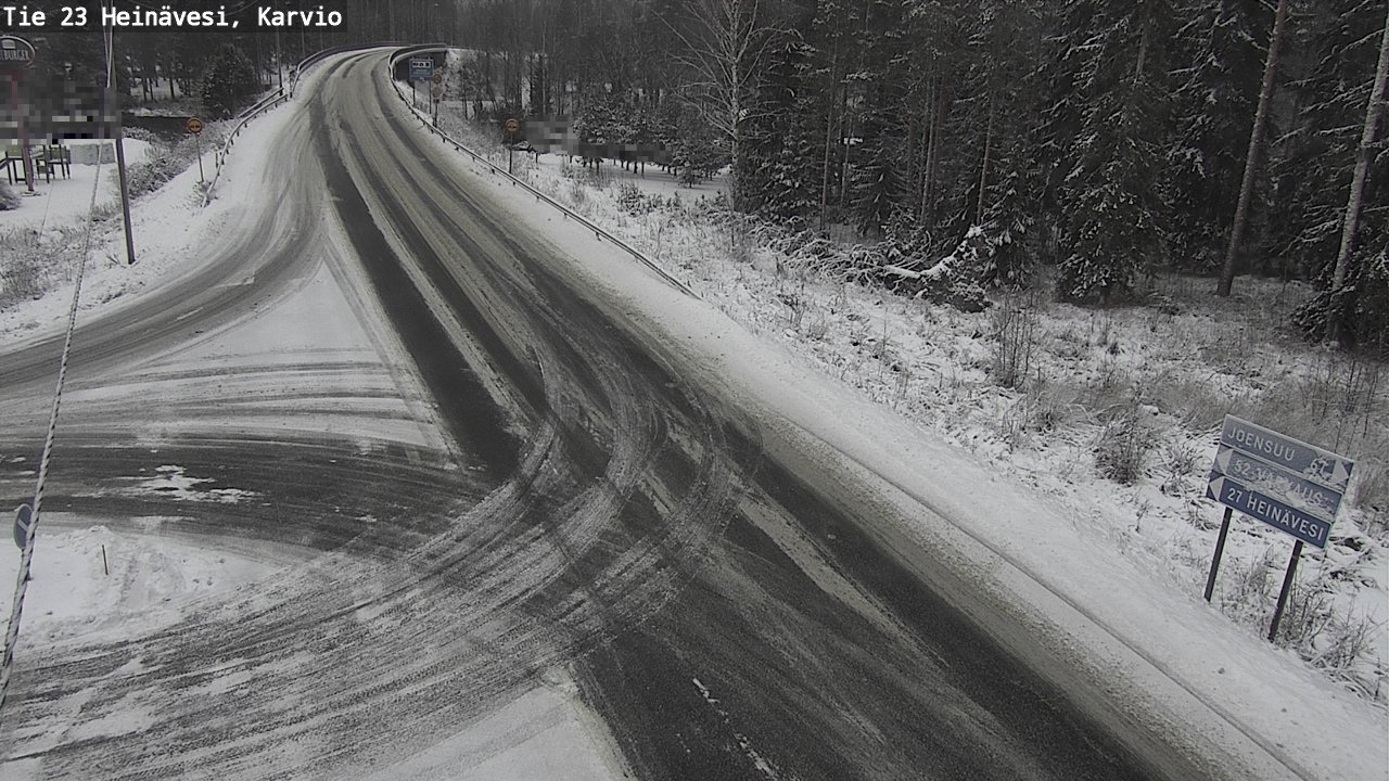 Weather Camera Image Väg 23 Heinävesi, Karvio, Heinävesi, Pohjois-Karjala