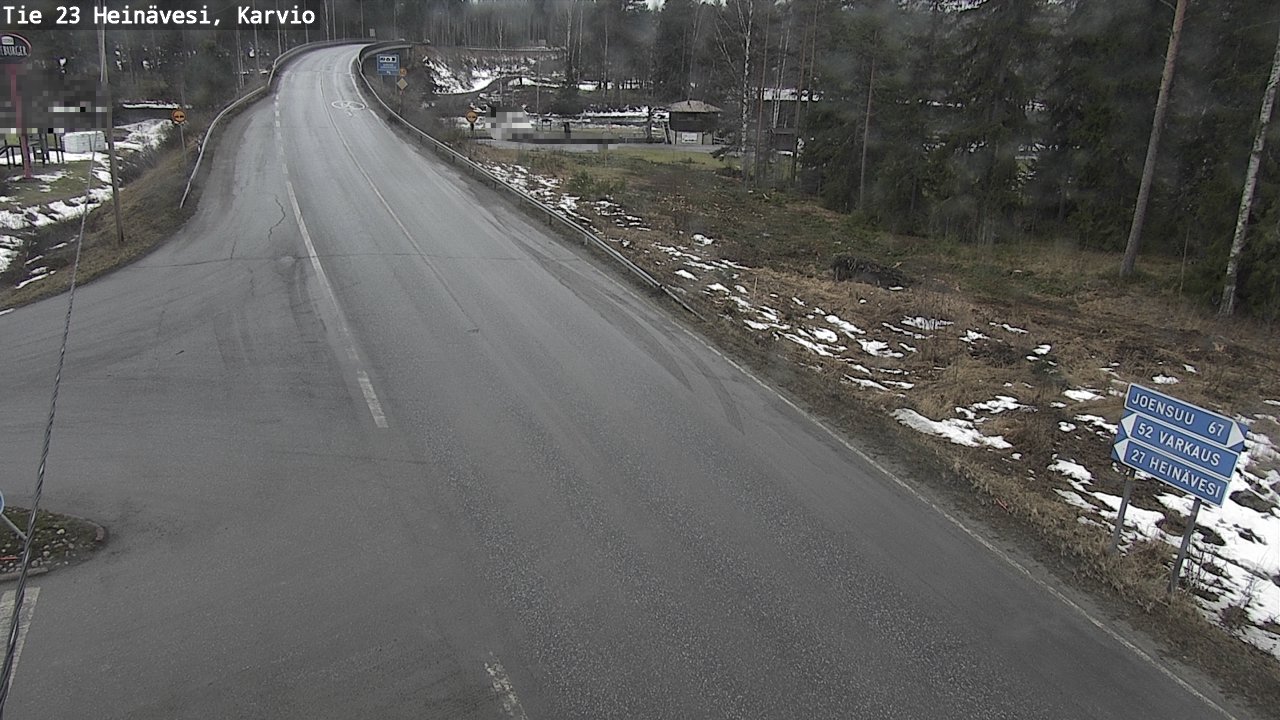 Weather Camera Image Väg 23 Heinävesi, Karvio, Heinävesi, Pohjois-Karjala