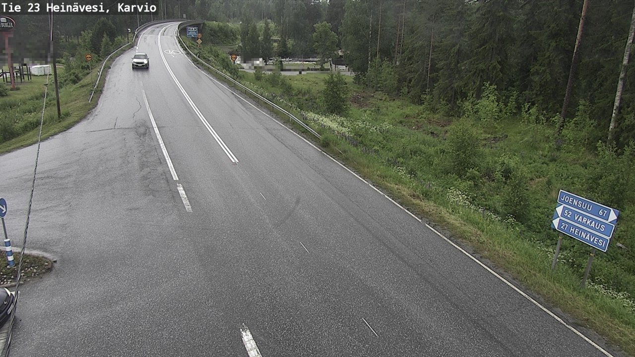 Weather Camera Image Road 23 Heinävesi, Karvio, Heinävesi, Pohjois-Karjala