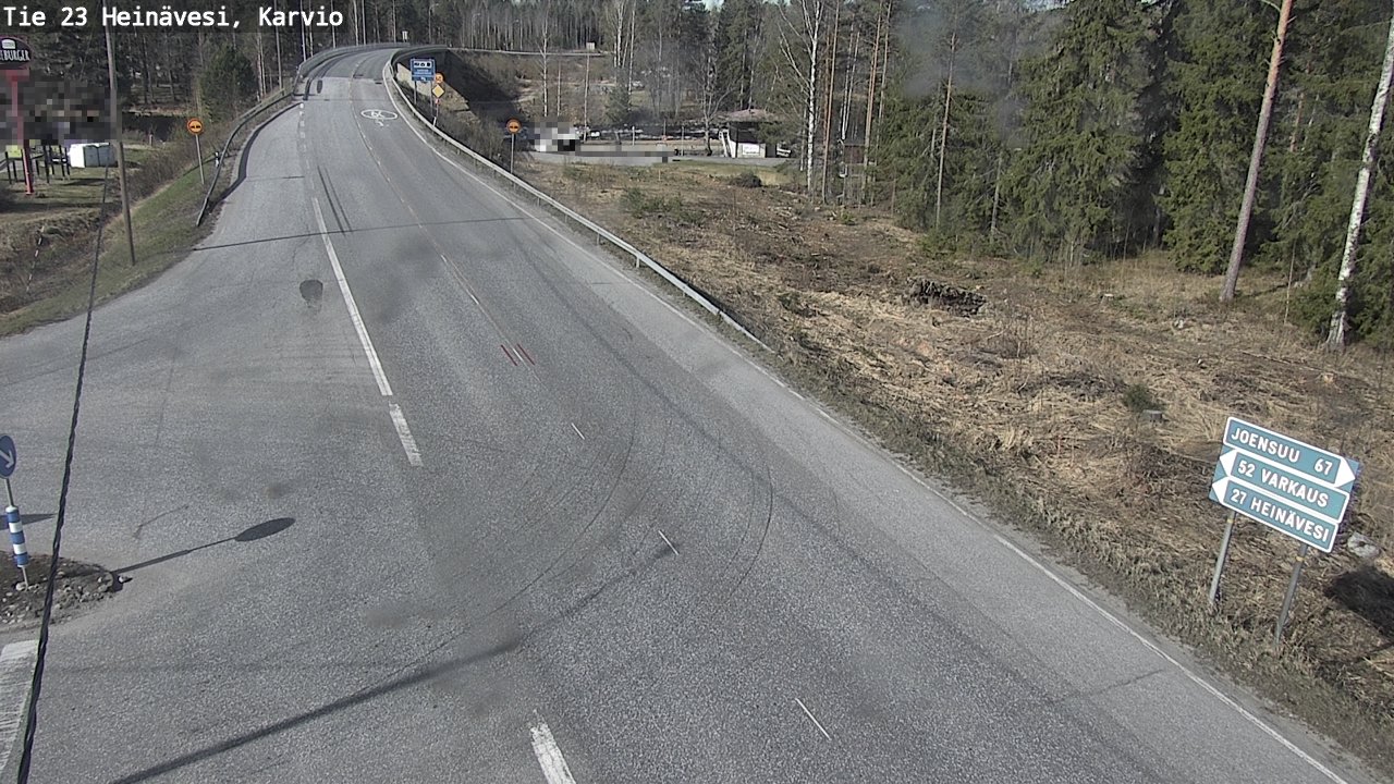 Weather Camera Image Road 23 Heinävesi, Karvio, Heinävesi, Pohjois-Karjala