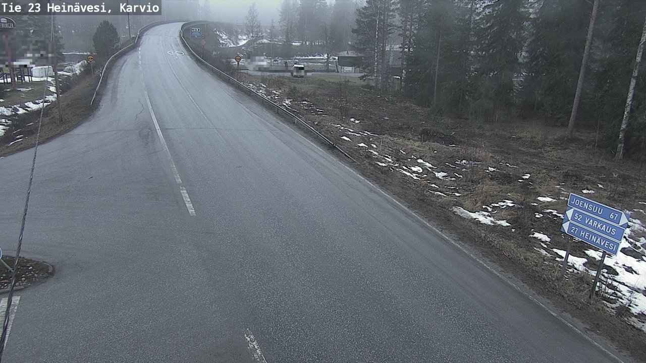 Weather Camera Image Road 23 Heinävesi, Karvio, Heinävesi, Pohjois-Karjala