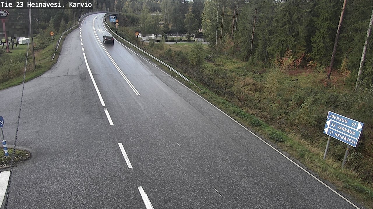Weather Camera Image Väg 23 Heinävesi, Karvio, Heinävesi, Pohjois-Karjala