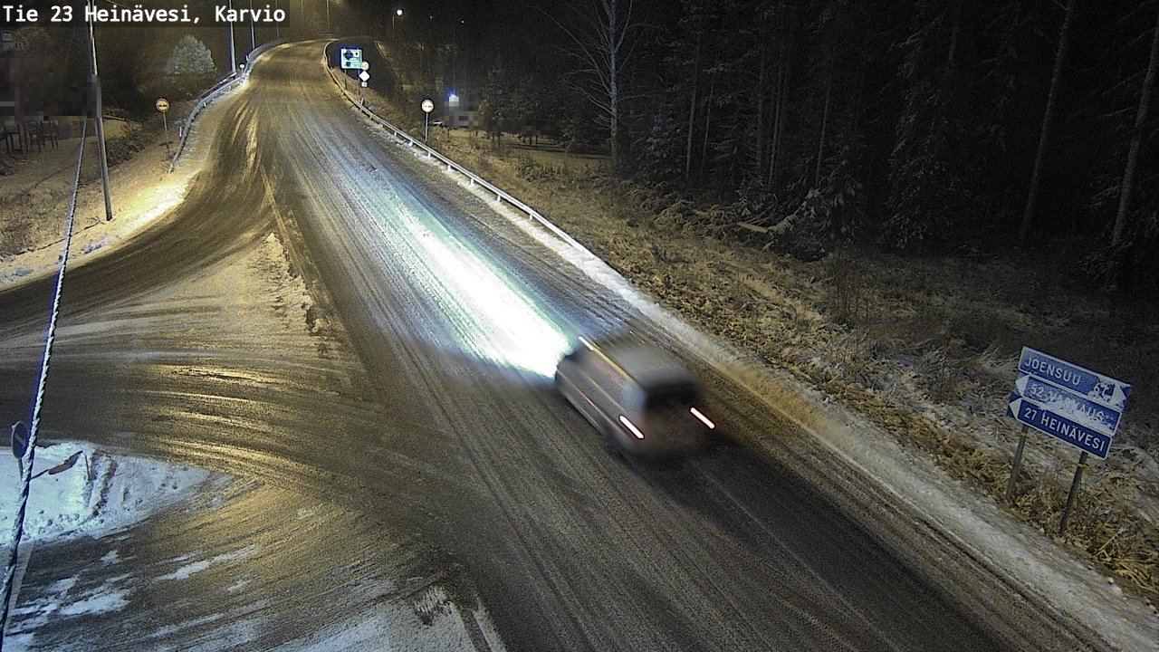 Weather Camera Image Väg 23 Heinävesi, Karvio, Heinävesi, Pohjois-Karjala