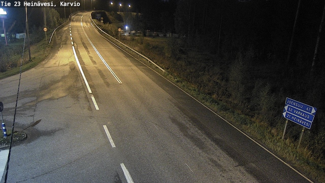 Weather Camera Image Väg 23 Heinävesi, Karvio, Heinävesi, Pohjois-Karjala