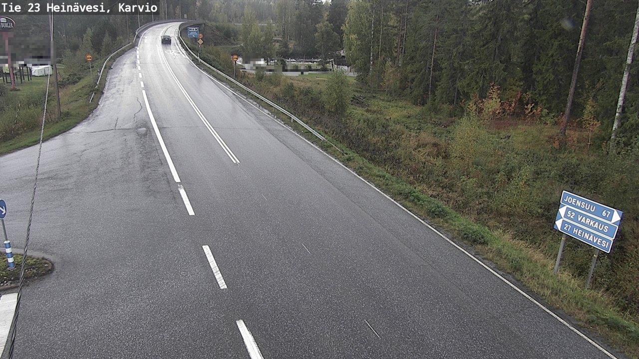 Weather Camera Image Väg 23 Heinävesi, Karvio, Heinävesi, Pohjois-Karjala