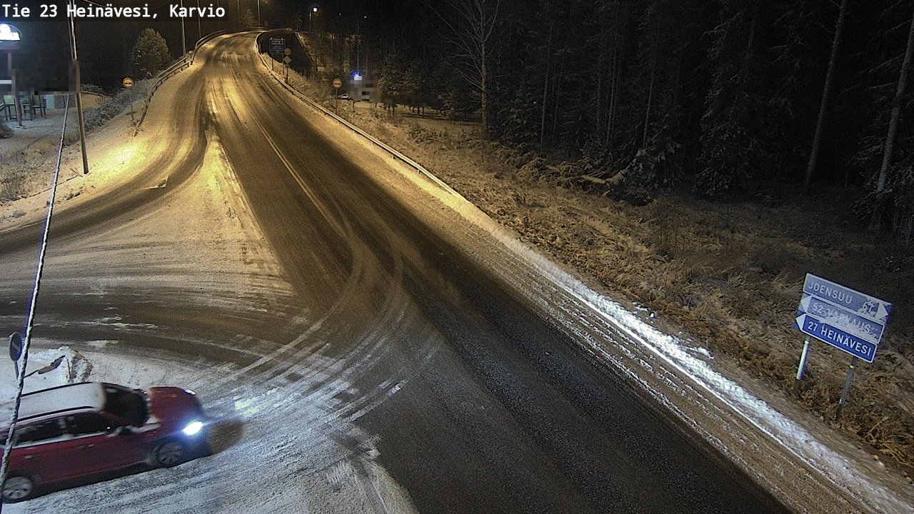 Weather Camera Image Väg 23 Heinävesi, Karvio, Heinävesi, Pohjois-Karjala