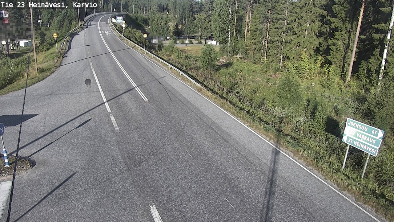 Kelikamerat Kuva Tie 23 Heinävesi, Karvio, Heinävesi, Pohjois-Karjala