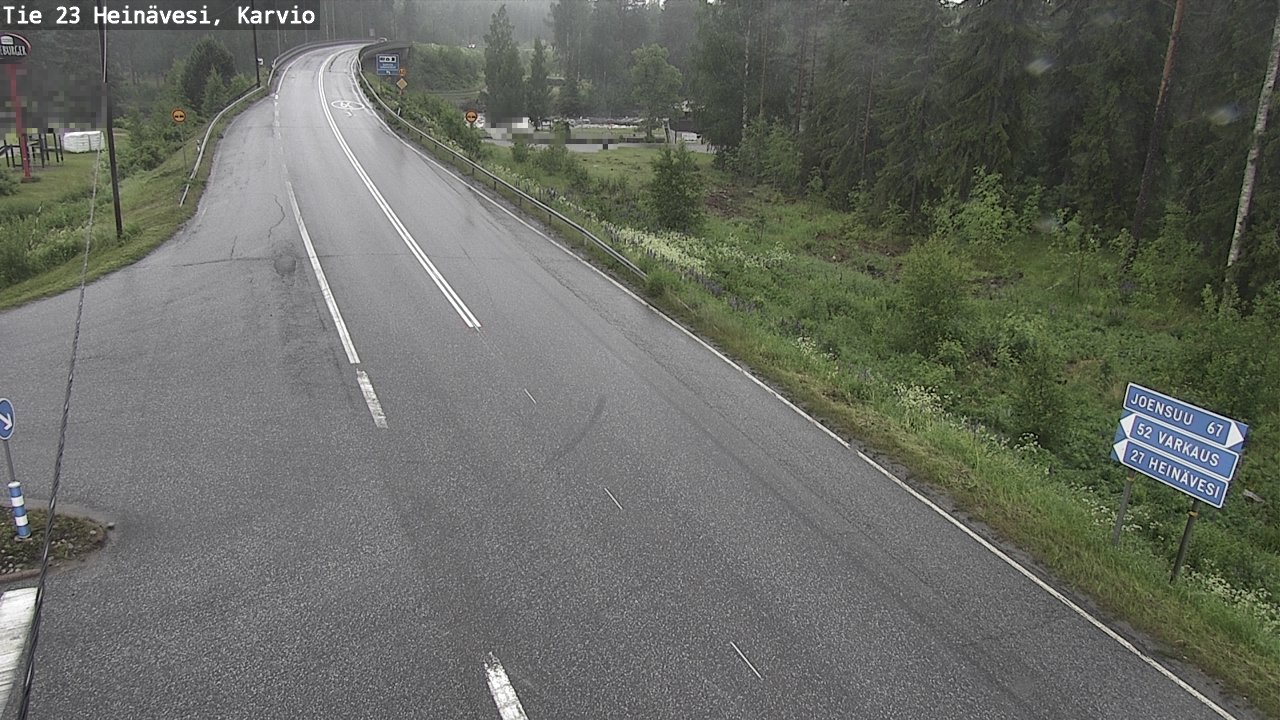 Weather Camera Image Väg 23 Heinävesi, Karvio, Heinävesi, Pohjois-Karjala