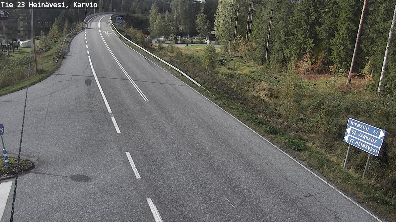 Kelikamerat Kuva Tie 23 Heinävesi, Karvio, Heinävesi, Pohjois-Karjala
