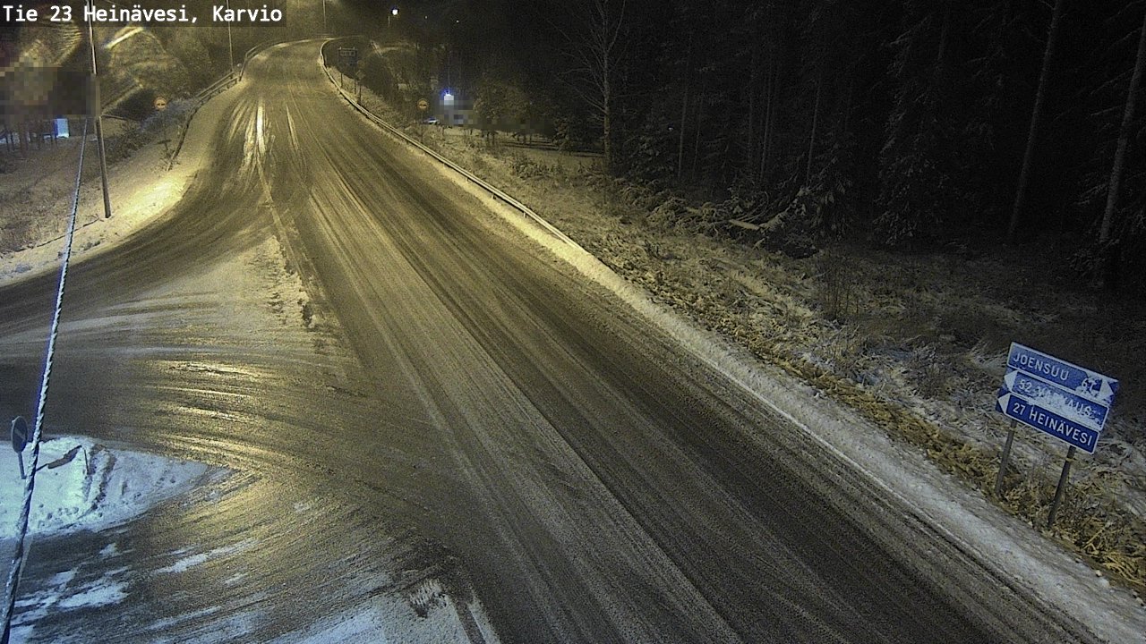 Weather Camera Image Väg 23 Heinävesi, Karvio, Heinävesi, Pohjois-Karjala
