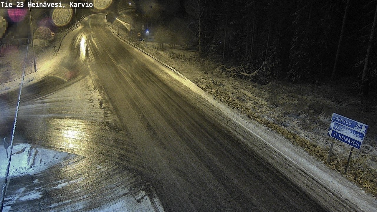 Weather Camera Image Väg 23 Heinävesi, Karvio, Heinävesi, Pohjois-Karjala