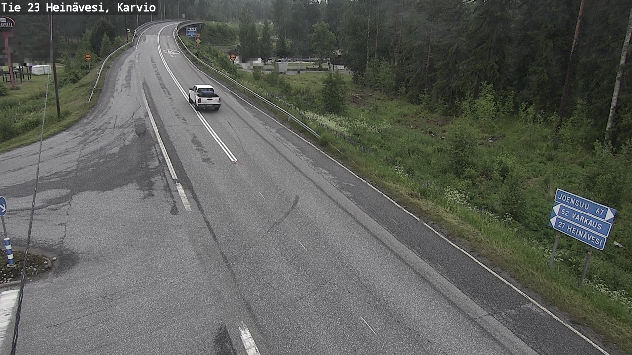 Weather Camera Image Väg 23 Heinävesi, Karvio, Heinävesi, Pohjois-Karjala