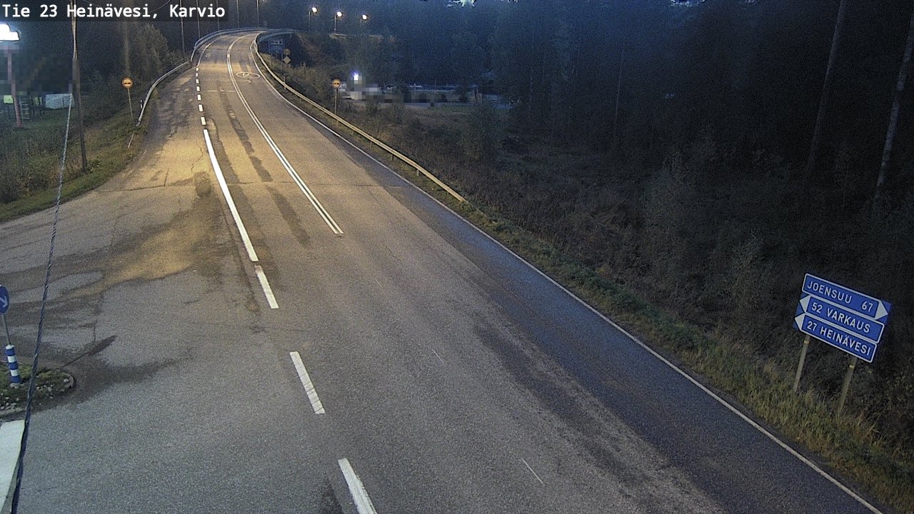 Weather Camera Image Väg 23 Heinävesi, Karvio, Heinävesi, Pohjois-Karjala
