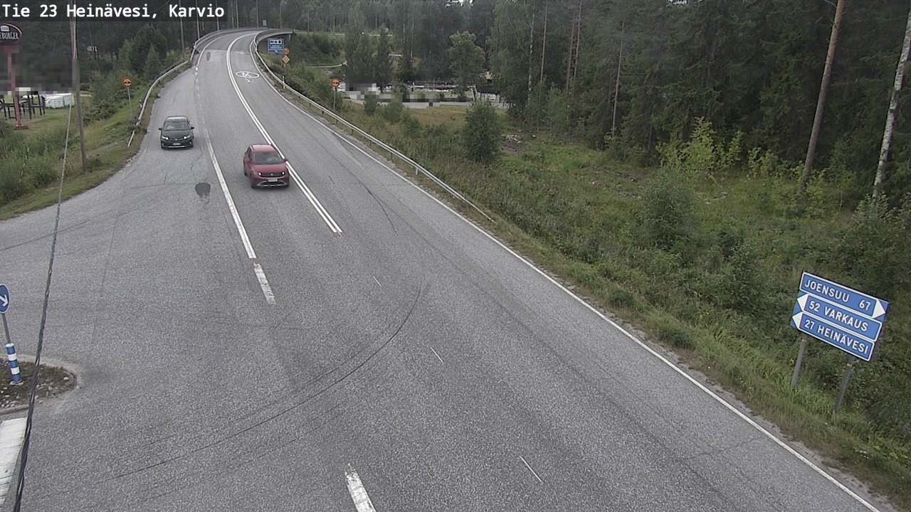 Weather Camera Image Väg 23 Heinävesi, Karvio, Heinävesi, Pohjois-Karjala