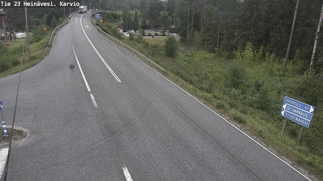 Weather Camera Image Väg 23 Heinävesi, Karvio, Heinävesi, Pohjois-Karjala