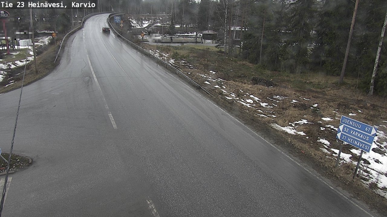 Weather Camera Image Road 23 Heinävesi, Karvio, Heinävesi, Pohjois-Karjala