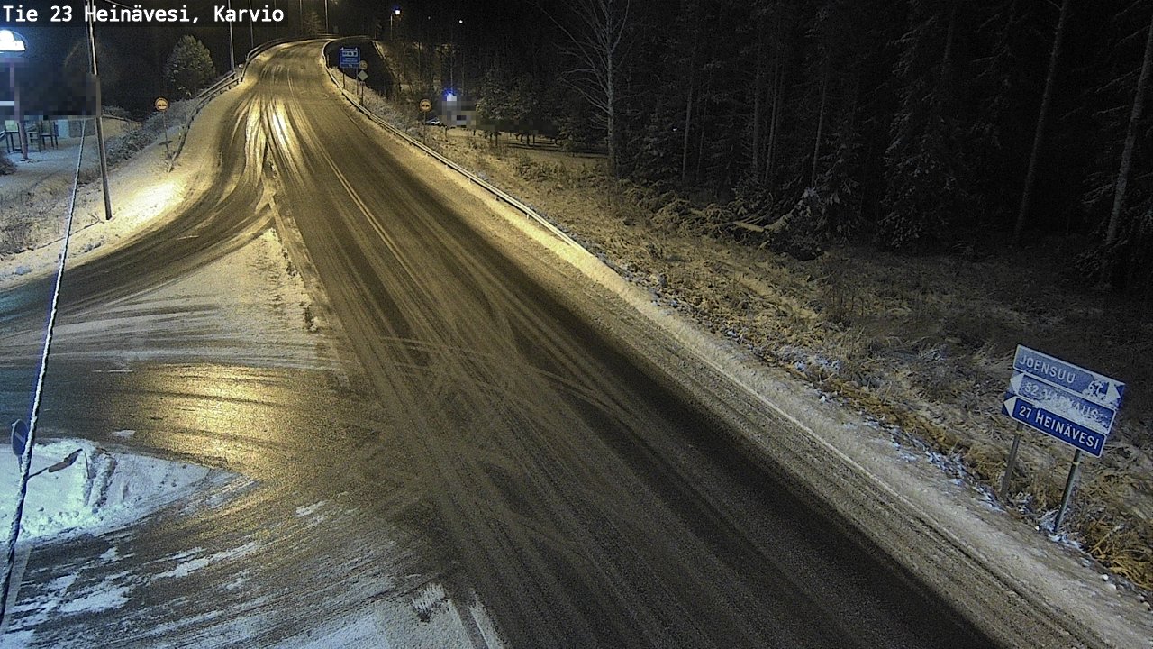 Weather Camera Image Väg 23 Heinävesi, Karvio, Heinävesi, Pohjois-Karjala
