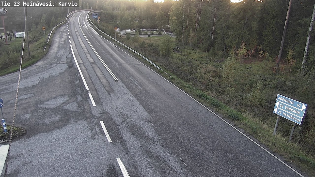 Weather Camera Image Väg 23 Heinävesi, Karvio, Heinävesi, Pohjois-Karjala