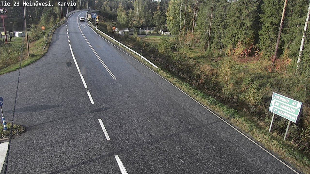 Weather Camera Image Väg 23 Heinävesi, Karvio, Heinävesi, Pohjois-Karjala