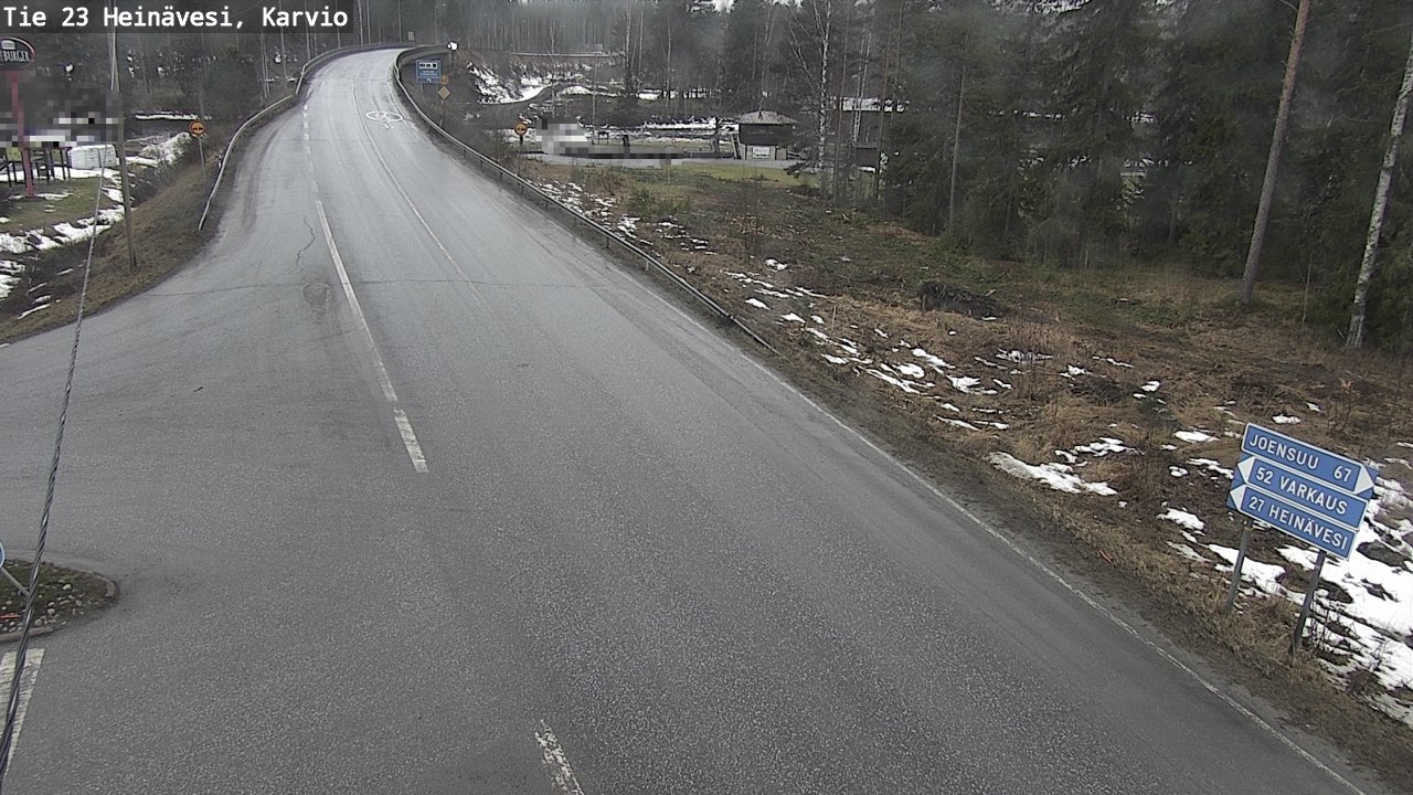 Weather Camera Image Road 23 Heinävesi, Karvio, Heinävesi, Pohjois-Karjala