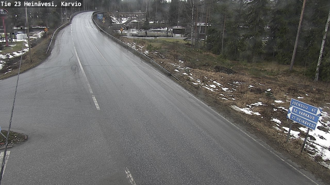 Weather Camera Image Road 23 Heinävesi, Karvio, Heinävesi, Pohjois-Karjala