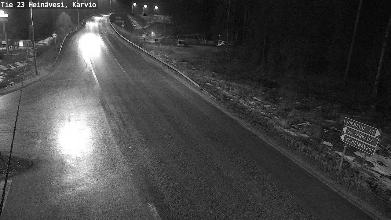 Weather Camera Image Väg 23 Heinävesi, Karvio, Heinävesi, Pohjois-Karjala