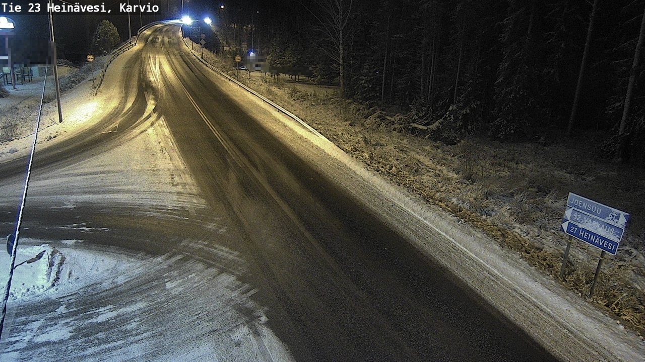 Weather Camera Image Väg 23 Heinävesi, Karvio, Heinävesi, Pohjois-Karjala
