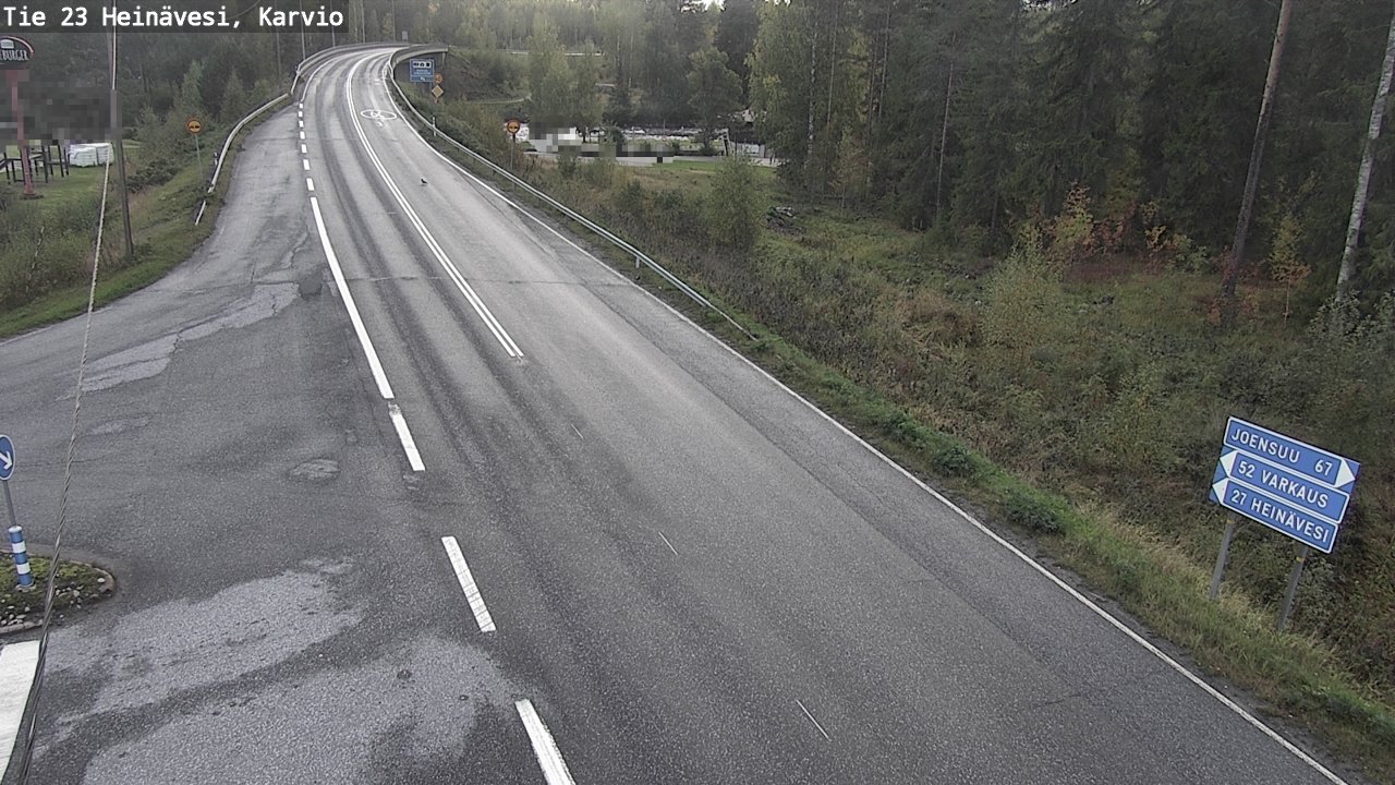 Weather Camera Image Väg 23 Heinävesi, Karvio, Heinävesi, Pohjois-Karjala