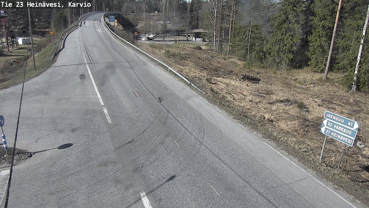 Weather Camera Image Road 23 Heinävesi, Karvio, Heinävesi, Pohjois-Karjala