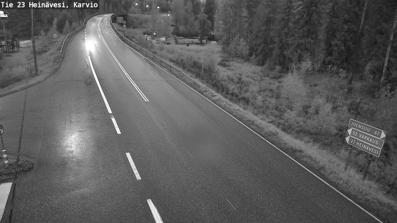 Weather Camera Image Väg 23 Heinävesi, Karvio, Heinävesi, Pohjois-Karjala