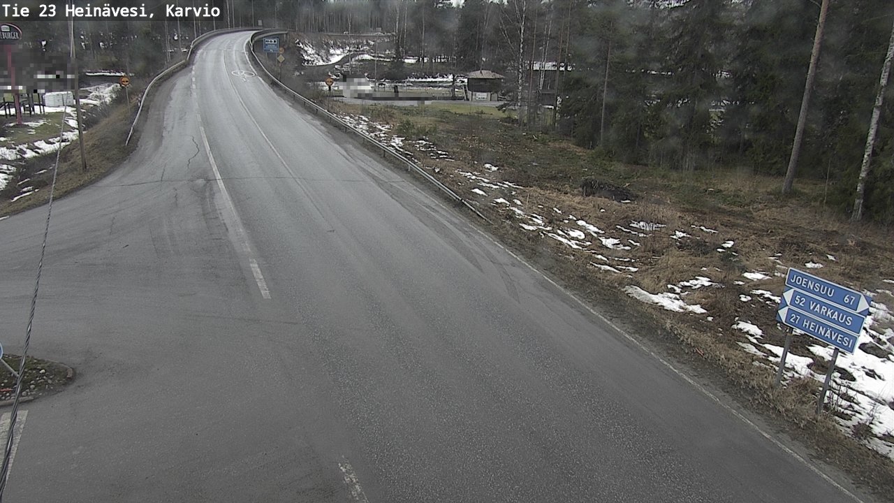 Weather Camera Image Road 23 Heinävesi, Karvio, Heinävesi, Pohjois-Karjala
