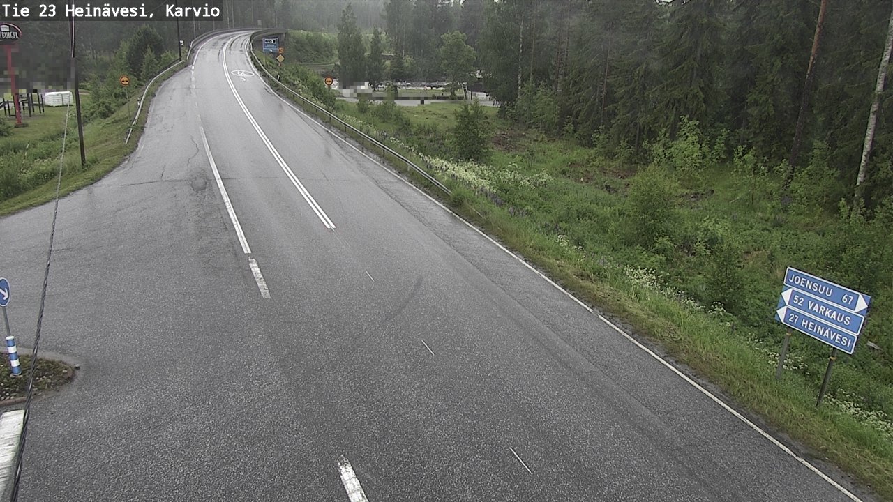 Kelikamerat Kuva Tie 23 Heinävesi, Karvio, Heinävesi, Pohjois-Karjala