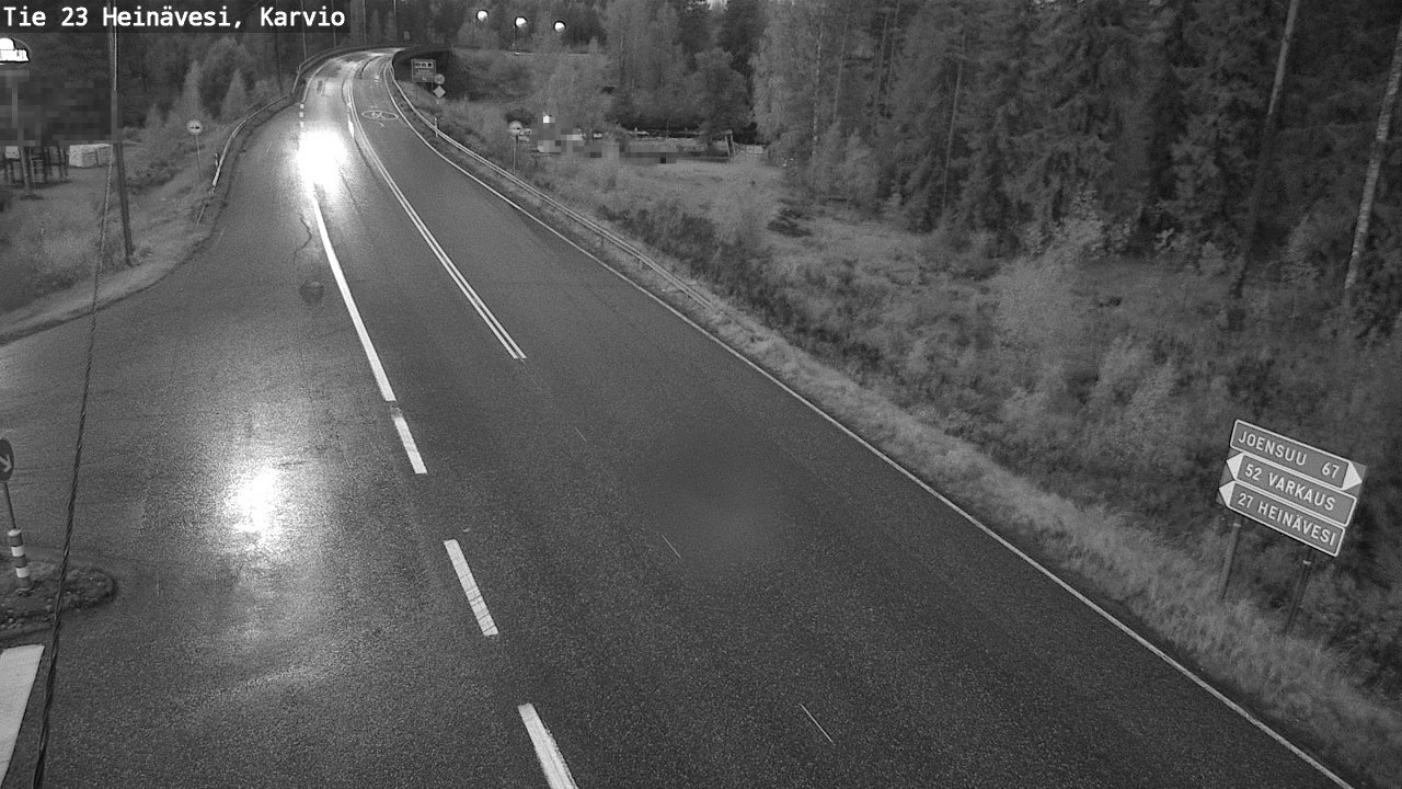 Weather Camera Image Väg 23 Heinävesi, Karvio, Heinävesi, Pohjois-Karjala