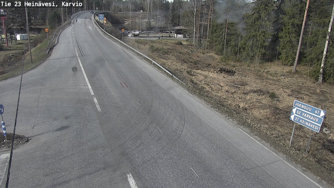 Weather Camera Image Road 23 Heinävesi, Karvio, Heinävesi, Pohjois-Karjala
