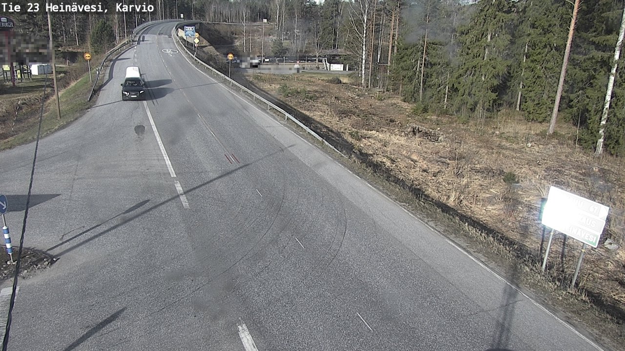 Weather Camera Image Väg 23 Heinävesi, Karvio, Heinävesi, Pohjois-Karjala
