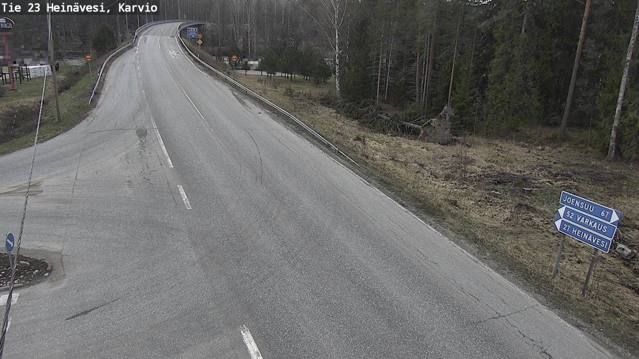 Weather Camera Image Road 23 Heinävesi, Karvio, Heinävesi, Pohjois-Karjala