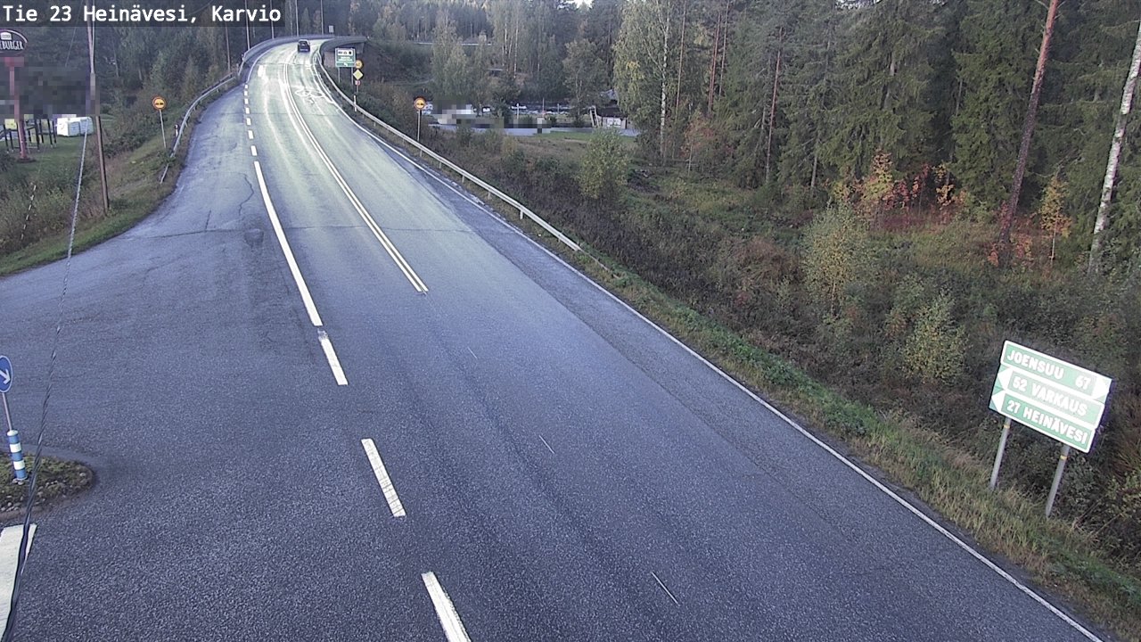 Weather Camera Image Väg 23 Heinävesi, Karvio, Heinävesi, Pohjois-Karjala