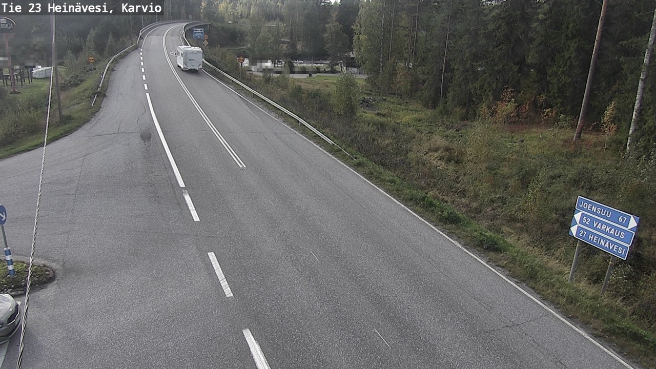 Weather Camera Image Road 23 Heinävesi, Karvio, Heinävesi, Pohjois-Karjala