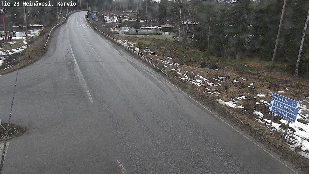 Weather Camera Image Road 23 Heinävesi, Karvio, Heinävesi, Pohjois-Karjala